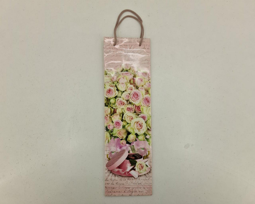 Пакет бумажный подарочный под бутылку  12/9/36(артBUT-79) (12 шт) Харьков - изображение 2