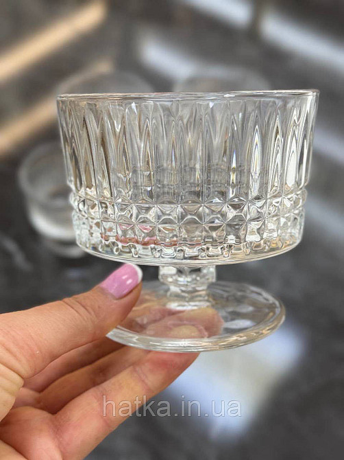 Набір келихів креманок 6 шт "Sorbet" 290 мл прозорий для дому та ресторану Київ - фото 3