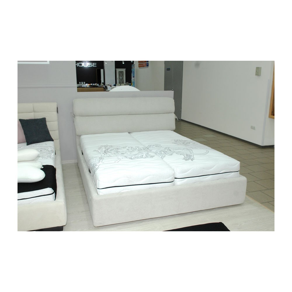 Кровать AtriaDesign Omega 30 Comfort с нишей для белья 140x190 светло-серый Киев - изображение 2