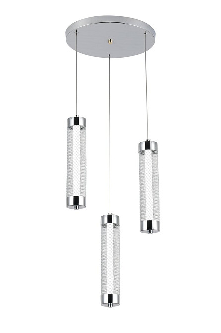 VALESO Підвісний світлодіодний світильник G 2664/3P 24W Хром Коломия - фото 3
