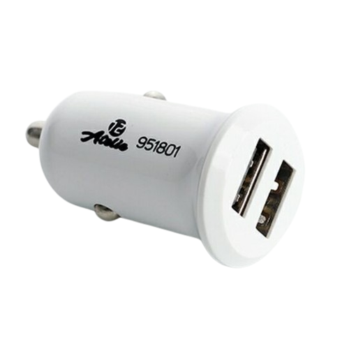 Автомобільний зарядний пристрій APRO 951801 2USB 12V/24V 5V 2,1А компакт білий Житомир - фото 1