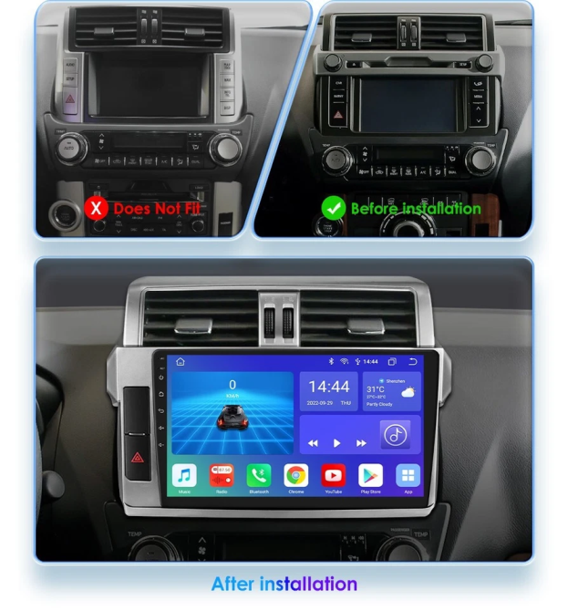 Штатна магнітола Toyota Prado 150 2Gb/32Gb 2014-2017 (8-ядерна) Київ - фото 9