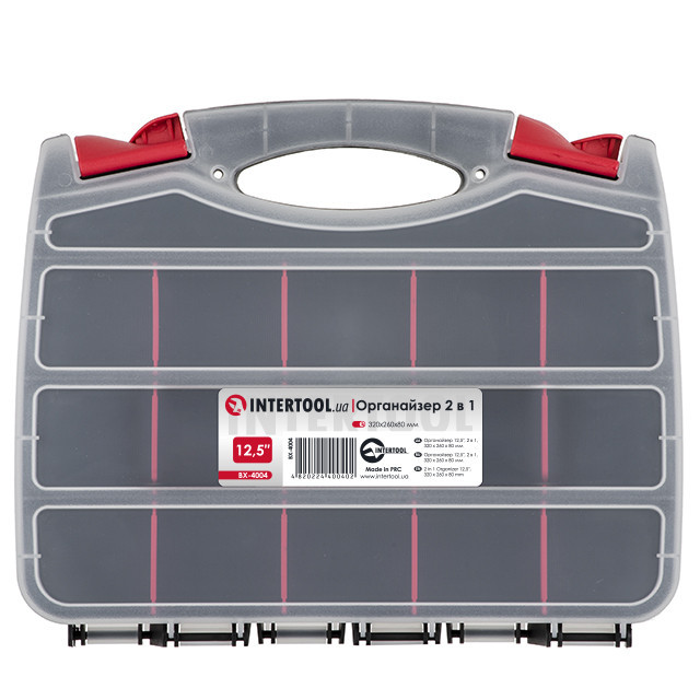 Органайзер 12.5" 2 в 1 320*260*80 мм INTERTOOL BX-4004 Київ - фото 1