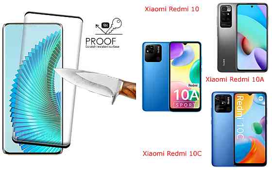 Защитное стекло HyperGlass Pro для Xiaomi Redmi 10, 10A, 10C – максимальная чувствительность и защита Киев