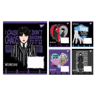 Зошит Yes Wednesday Школа Загадок А5 48 аркушів клітинка (768266) Вінниця - фото 1