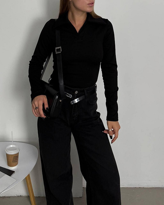 Женский базовый теплый гольф Рубчик на флисе с начесом Одесса - изображение 3