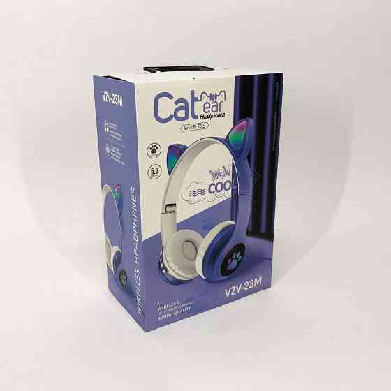 Беспроводные наушники кошечка Cat VZV 23M, Комфортные наушники с кошачьими ушками QJ-21 Львов