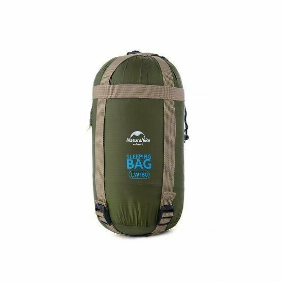 Спальник надлегкий Naturehike Ultra light LW 180 NH15S003-D, (20 °C), p-p M, правий, темно-зелений Київ - фото 1