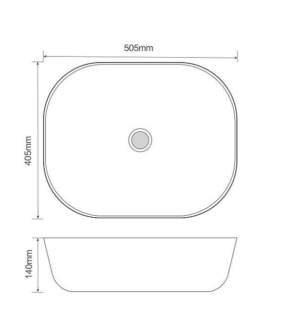 Раковина накладна MIXXUS PREMIUM DIVERSE-0107 505х405х140mm   ( MP6550 ) 24640 Харків - фото 3