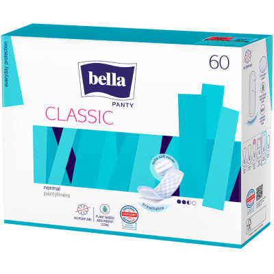 Ежедневные прокладки Bella Panty Classic 60 шт. (5900516311995/5900516310370) Винница - изображение 1