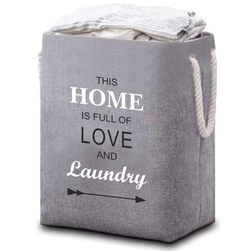 Корзина Органайзер Lovely Svi для белья, одежды, книг, игрушек - 60×40×32 см (75 л) Серый Киев - изображение 1