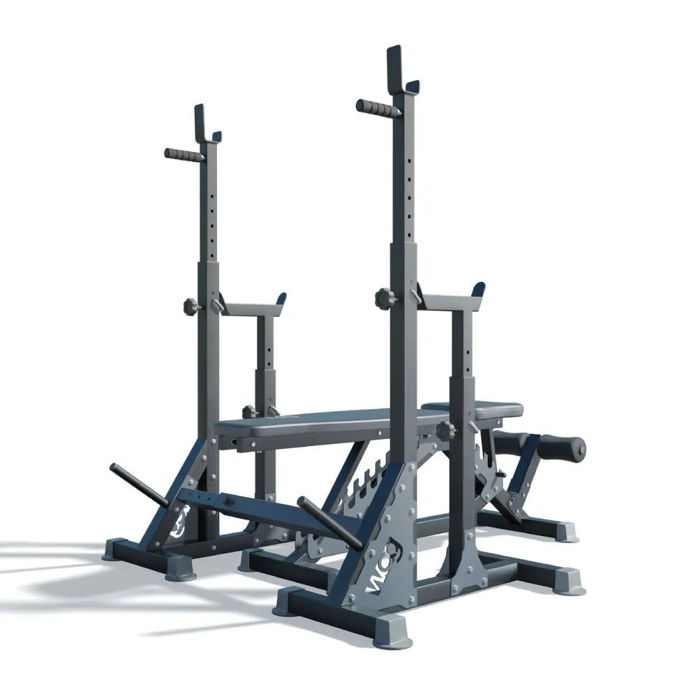 Лавка регульована для жиму WCG Defender + Стійки під присяд зі страховкою Bugai Pro Київ - фото 4