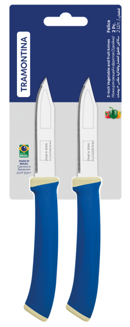 Набор ножей TRAMONTINA FELICE blue, 2 предмета (6852748) Киев - изображение 3