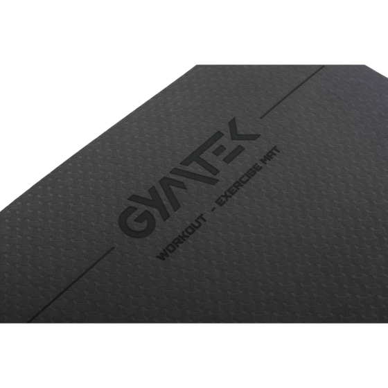 Килимок (мат) для фітнесу та йоги Gymtek Premium TPE 0,5см чорний Київ