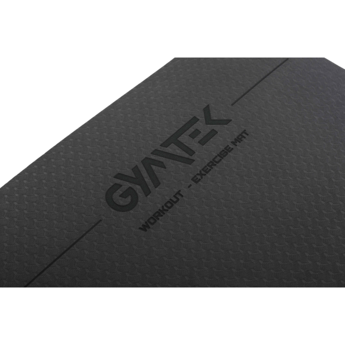Килимок (мат) для фітнесу та йоги Gymtek Premium TPE 0,5см чорний Київ - фото 4