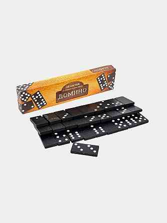 Настільна гра Доміно 28 чорних пластикових фішок Київ