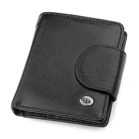 Гаманець жіночий ST Leather 18497 (ST415) шкіряний Чорний Київ