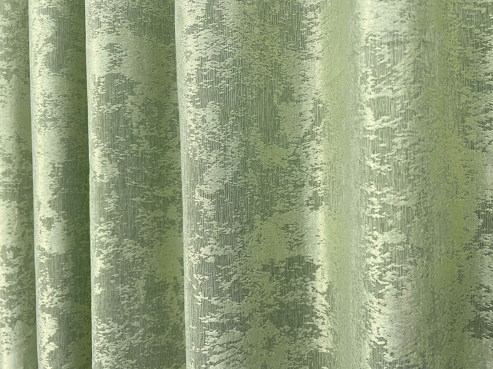 Комплект готовых штор VR-Textil Жаккард Sultan XO №1147ш Светло-оливковый 150х270 см 2 шт (30-954) Киев - изображение 16
