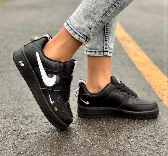 Кроссовки Nike Force Черные Женские Форсы Найк (размеры: 38) Видео Обзор Днепр - изображение 2