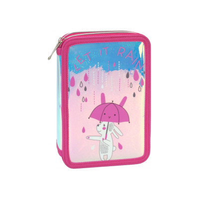 Пенал Cool For School 2 відділення з відворотами Рожевий (CF87274) Вінниця - фото 1