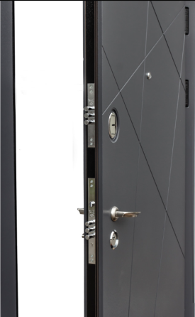 Двері вхідні Наші Двері РУБІЖ Ескада НОВА Антрацит 860х2040 мм Київ