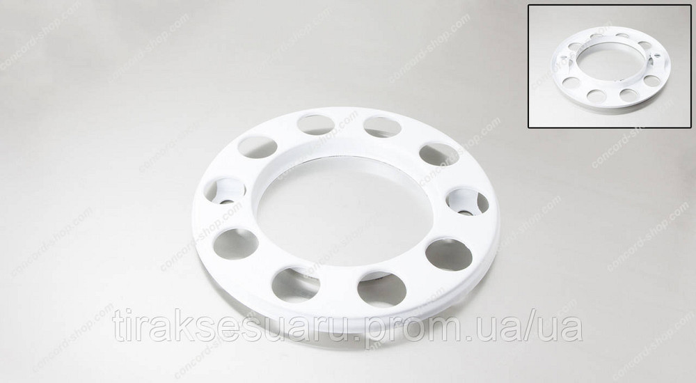 Ковпак колеса передній 22,5 корона. білий метал Ковпак колеса корона передній білий 22.5 (метал) Луцьк - фото 1