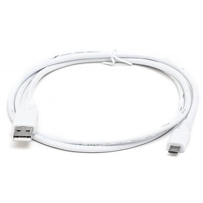 Дата кабель USB 2.0 AM to Micro 5P 0.6m Pro white REAL-EL (EL123500022) Винница - изображение 1