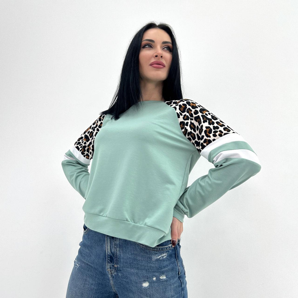 Женский свитшот со вставками 