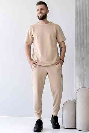 Штани джогери чоловічі TotalFit EM1 L, Молочний Київ