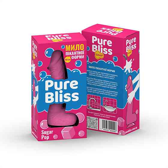 Мыло член Pure Bliss Sugar Pop Pink, 18 см Sex Aura Киев