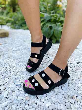 VIKTTORIO БосонІжки жіночі VIKTTORIO Сахара чорні (літо, замша натуральна) (3771) лише 38р. Коломия