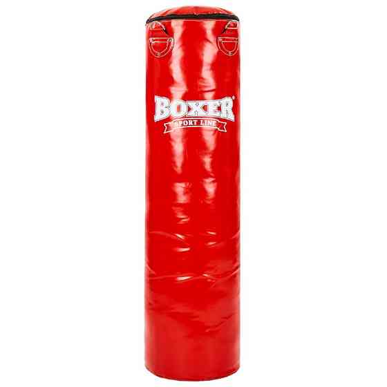 Мешок боксерский Цилиндр ПВХ BOXER (h-120см, d-33см, вес-31кг) Вишнёвое