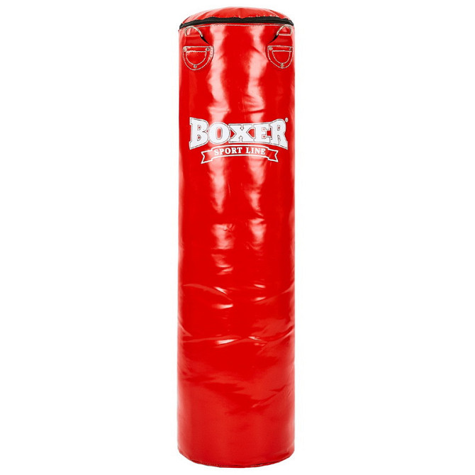 Мішок боксерський Циліндр ПВХ BOXER (h-120 см, d-33 см, вага-31кг) Вишневе - фото 3