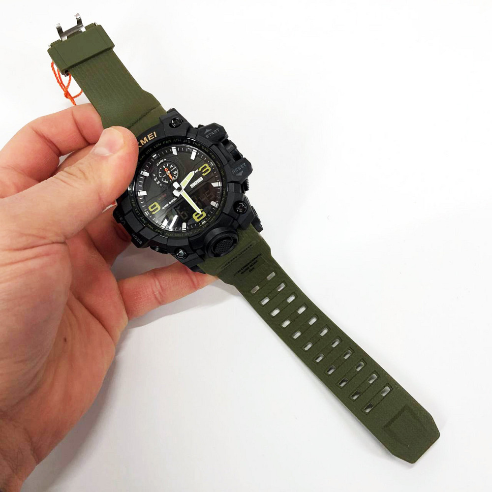 Чоловічий годинник з пластиковим ремінцем SKMEI, Годинник на руку для військового QY-33 Львів - фото 13