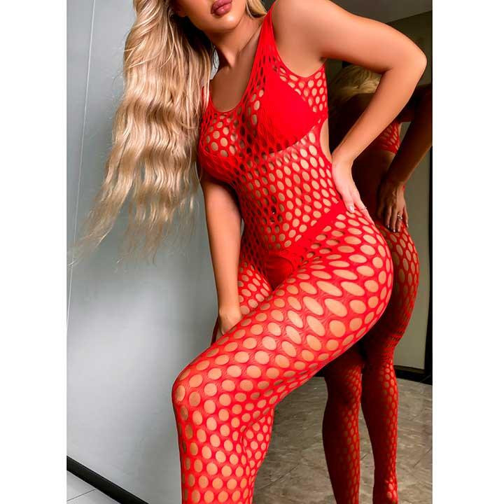 Сексуальный бодистокинг в сетку с открытым доступом - Черный - XS/S/М – Эротическое бельё Винница - изображение 4