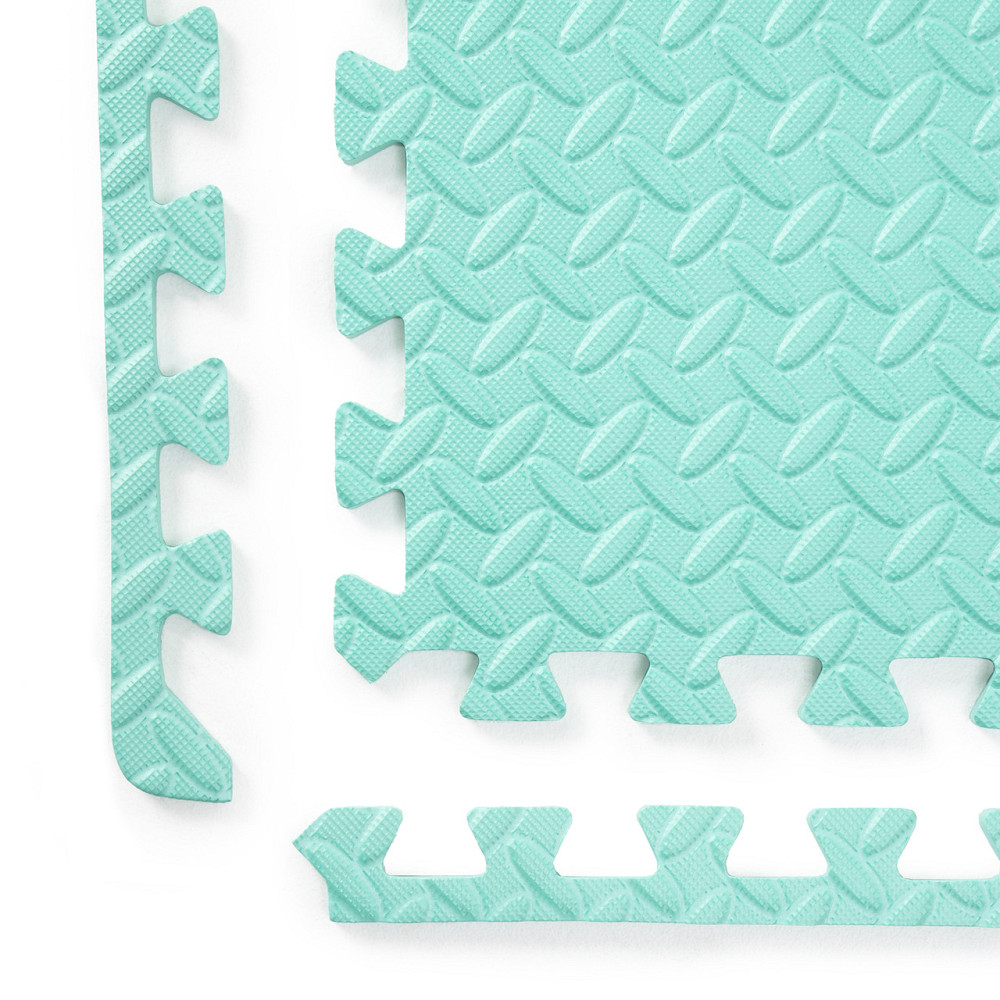 Мат пазл килимок для тренувань WCG EVA 60х60х1 см - 6 частин Бірюзовий Київ - фото 6