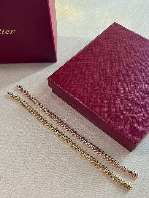 Браслет Cartier  Подвижные зубчики  Лимонное или розовое золото Одесса - изображение 6