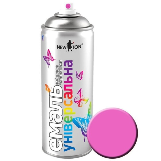 Емаль універсальна 400мл 4003 рожевий аерозоль NEW TON Житомир - фото 1