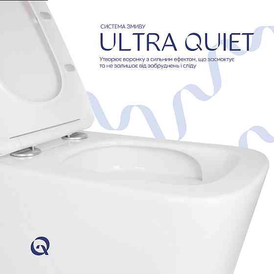 Унітаз підвісний Qtap Tern із сидінням Soft-close QT17332303ASW Київ