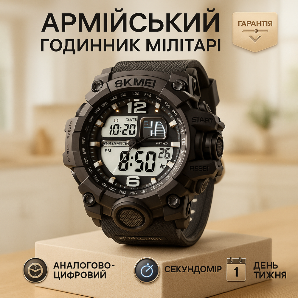 Годинник військової тематики SKMEI, Армійський електронний годинник Практичний чоловічий DV-49 Львів - фото 4