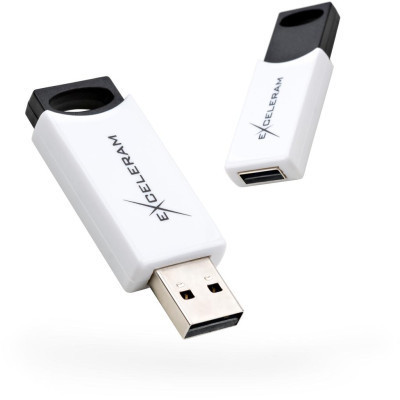 USB флеш накопитель eXceleram 64GB H2 Series White/Black USB 2.0 (EXU2H2W64) Винница - изображение 1
