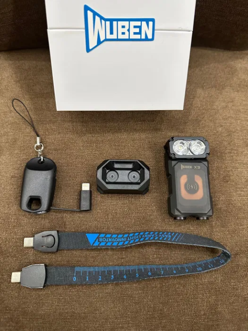 Ліхтар Wuben X3 EDC 700 лм з червоним світлом із бездротовою зарядкою Білий Київ - фото 8