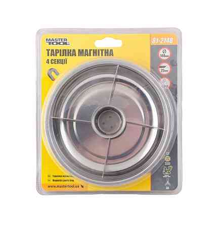 MASTERTOOL Тарілка магнітна MASTERTOOL 148 мм 4 секції 81-2148 Коломия