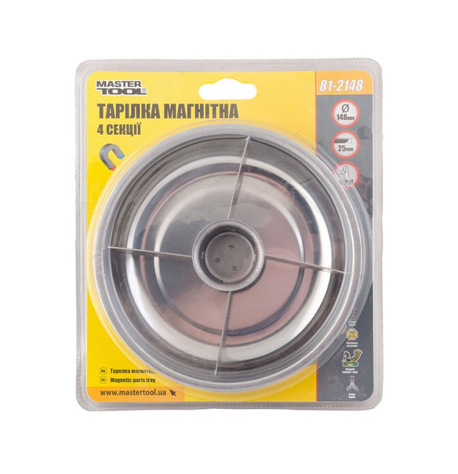 MASTERTOOL Тарілка магнітна MASTERTOOL 148 мм 4 секції 81-2148 Коломыя - изображение 2