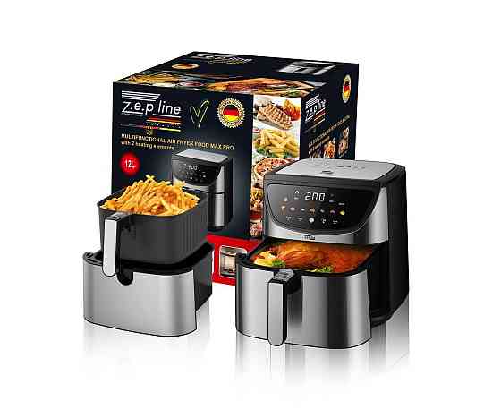 Фритюрница Zepline ZP-217 12 л 4200Вт с двумя ТЭНами и съемной корзинкой, антипригарное покрытие, те Киев
