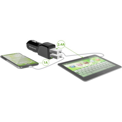 Зарядное устройство Defender UCA-34 2xUSB, 5V / 3.4A (83834) Винница - изображение 3
