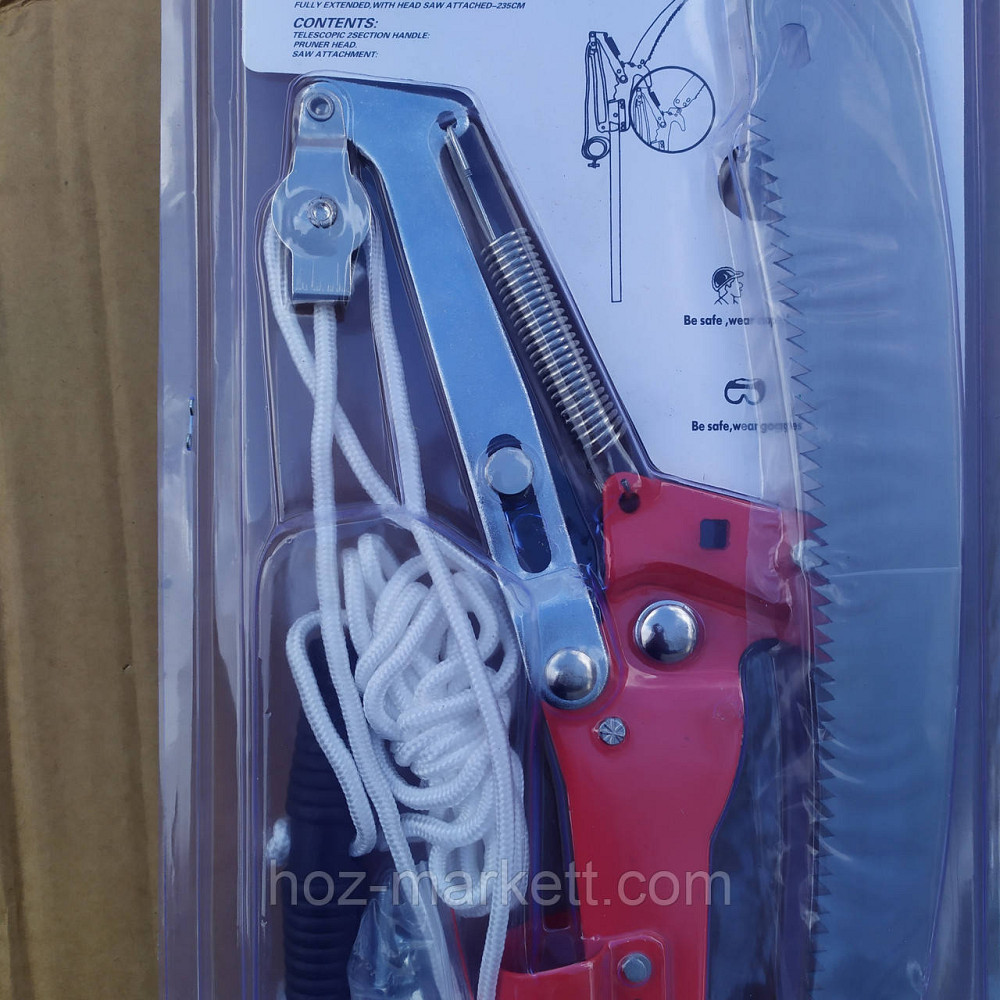 Сучкоріз штанговий висоторіз комбінований з пилкою та мотузкою Харків - фото 9