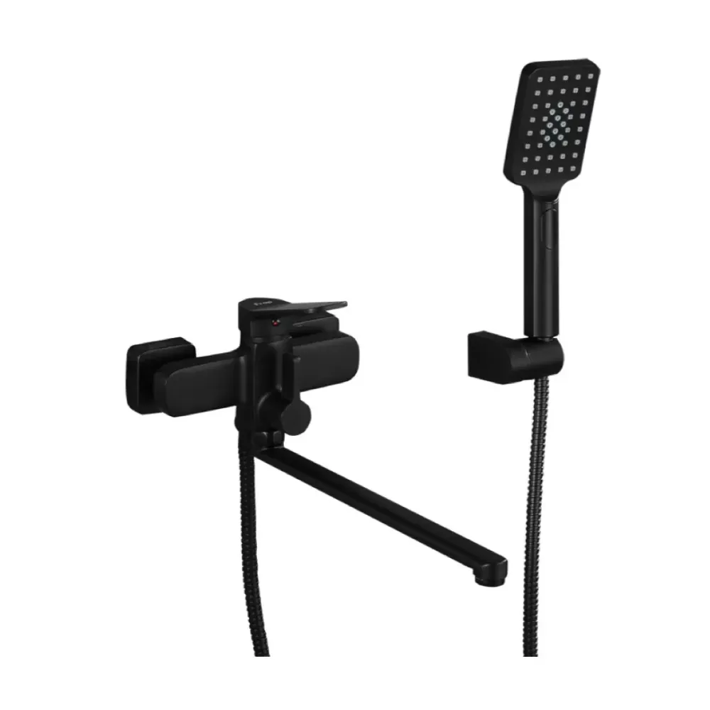 Смеситель для ванны с душевым гарнитуром Frap F2262 черный Киев - изображение 1