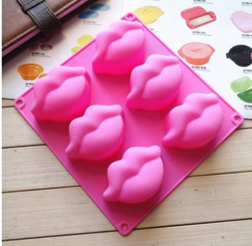Молд кондитерский Губы 205 на 195 мм розовый Киев - изображение 8