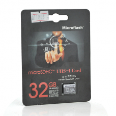 Карта памяти Microflash Micro SD, cкорость передачи данных 70MB/s, class10, 32G Полтава